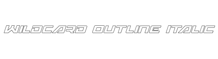 Wildcard Outline Italic  Fuentes Gratis Descargar