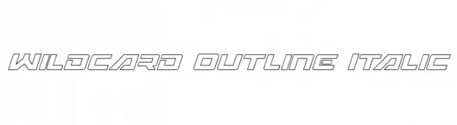 Wildcard Outline Italic  Descarca Fonturi Gratis