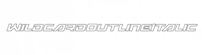 Wildcard Outline Italic  Descarca Fonturi Gratis