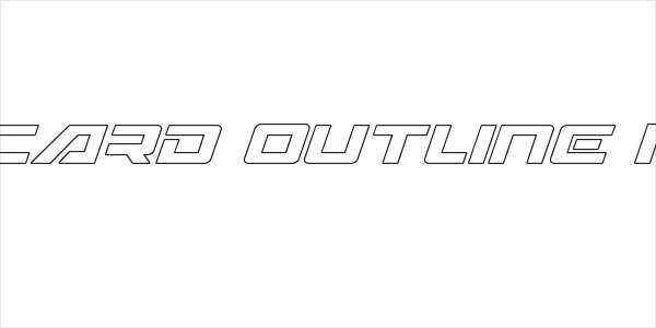Wildcard Outline Italic Logo