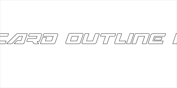 Wildcard Outline Italic Logo