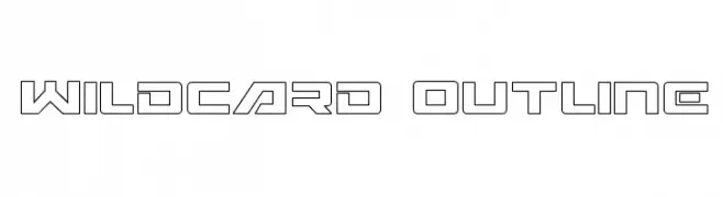 Wildcard Outline  Descarca Fonturi Gratis