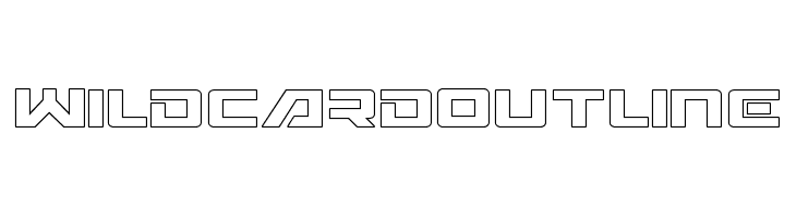 Wildcard Outline  フリーフォントのダウンロード