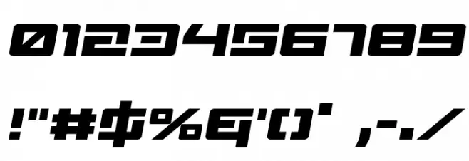 Wildcard Semi-Italic Font OTHER CHARS