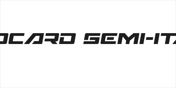 Wildcard Semi-Italic Logo