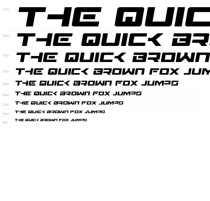 Wildcard Semi-Italic Waterfall