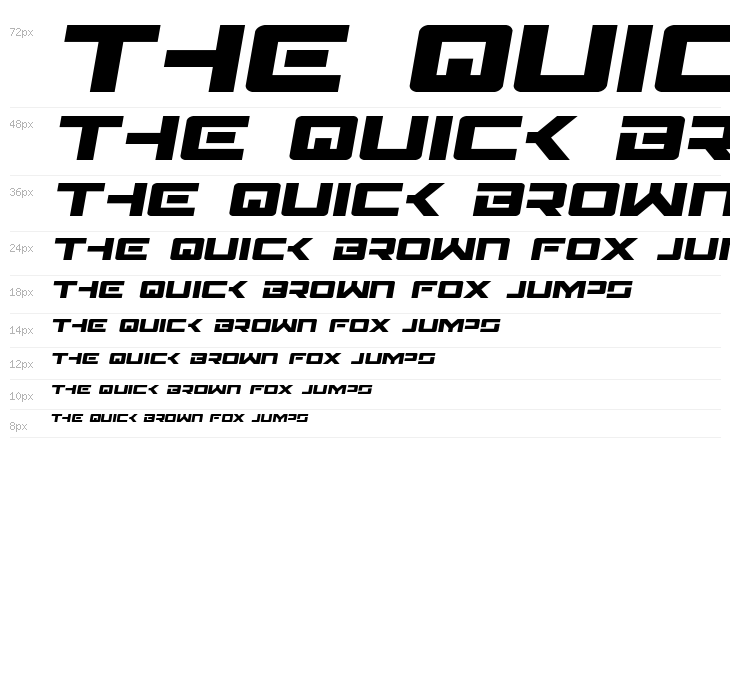 Wildcard Semi-Italic Waterfall