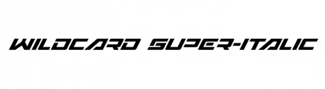 Wildcard Super-Italic  Descarca Fonturi Gratis