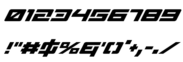 Wildcard Super-Italic Font OTHER CHARS