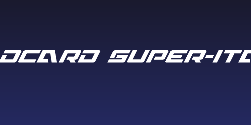 Wildcard Super-Italic Social Header