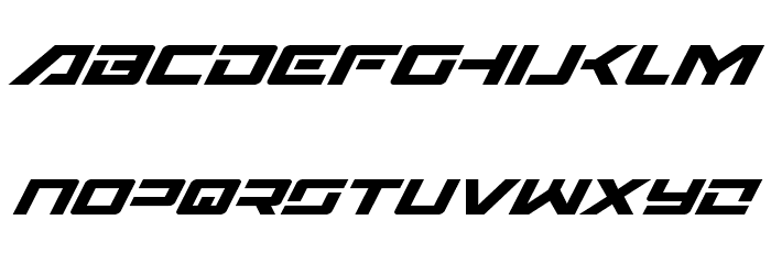 Wildcard Super-Italic Font LOWERCASE