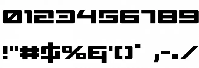 Wildcard Font OTHER CHARS