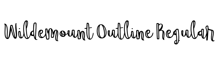 Wildemount Outline Regular  font caratteri gratis