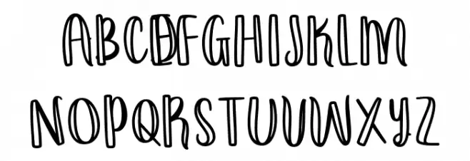 Wildemount Outline Regular Schriftart Groß