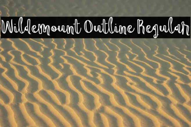 Wildemount Outline Regular Example 2