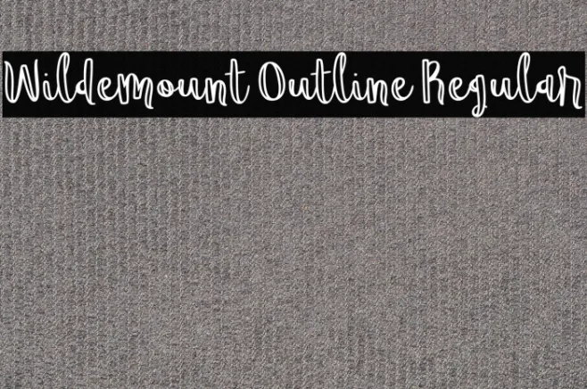 Wildemount Outline Regular Example 3