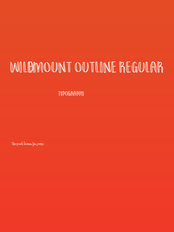 Wildemount Outline Regular Poster