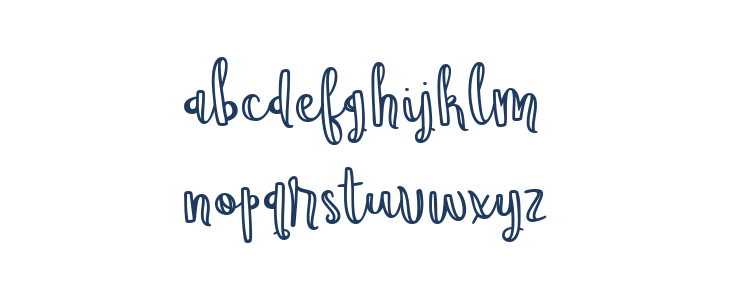 Wildemount Outline Regular Lowercase