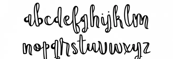 Wildemount Outline Regular फ़ॉन्ट लोअरकेस