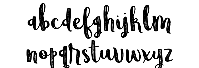 WildemountRough Font LOWERCASE