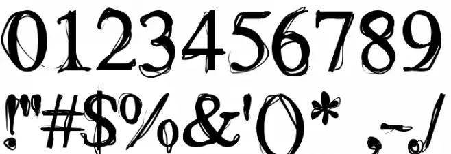 Wilderness Font OTHER CHARS