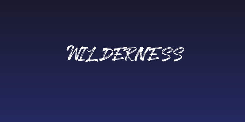 Wilderness Social Header