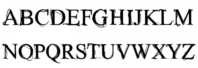 Wilderness Schriftart Groß