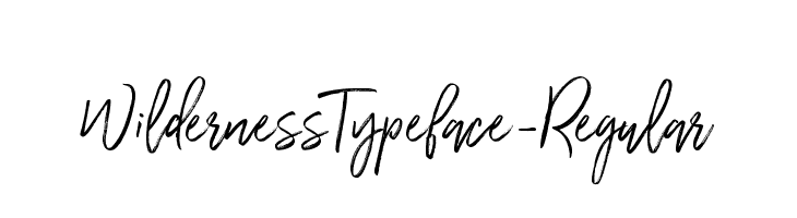 WildernessTypeface-Regular  フリーフォントのダウンロード