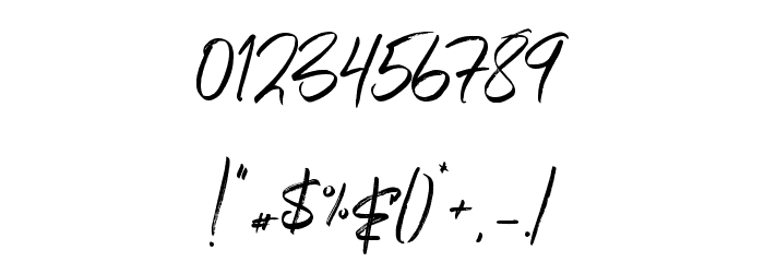 WildernessTypeface-Regular フォント その他の文字