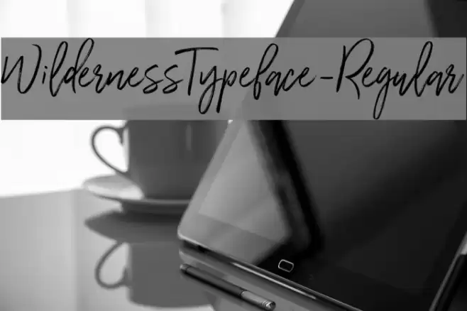 WildernessTypeface-Regular フォント examples