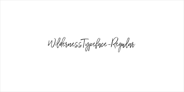 WildernessTypeface-Regular Logo