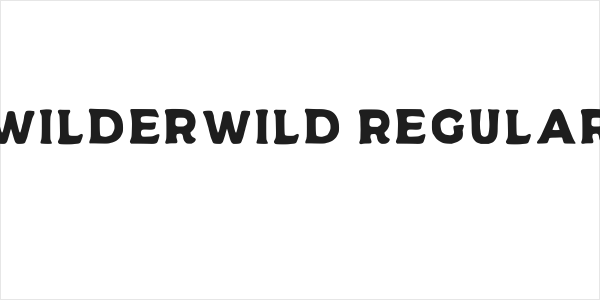 Wilderwild Regular Logo