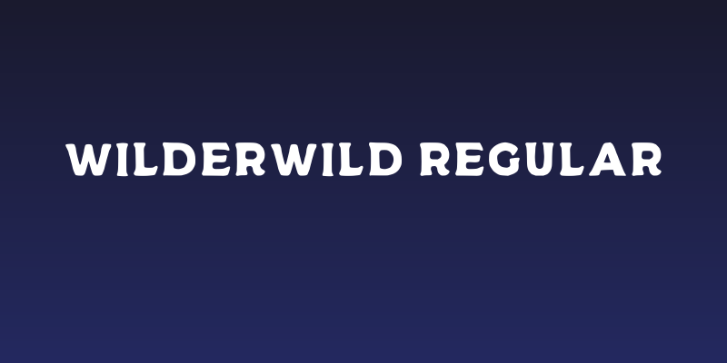 Wilderwild Regular Social Header