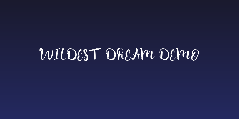 Wildest Dream Demo Social Header