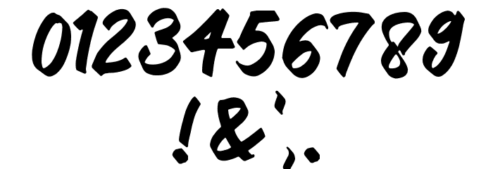 Wildest Force Font OTHER CHARS