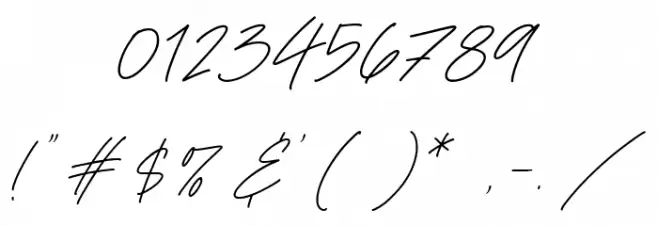 Wildfire Dreams Font OTHER CHARS