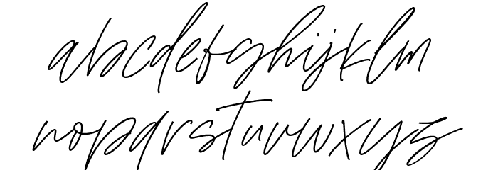 Wildfire Dreams Font LOWERCASE