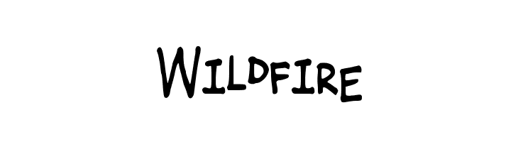 Wildfire  フリーフォントのダウンロード