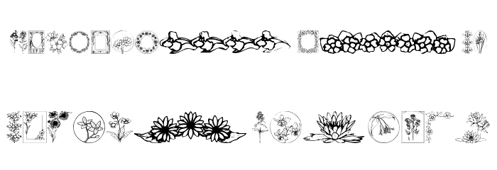 Wildflower IV Font LOWERCASE