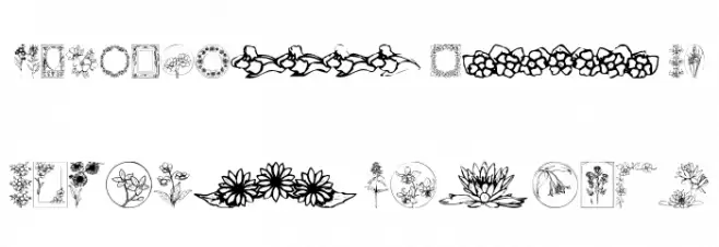 Wildflower IV Fuentes MINÚSCULAS