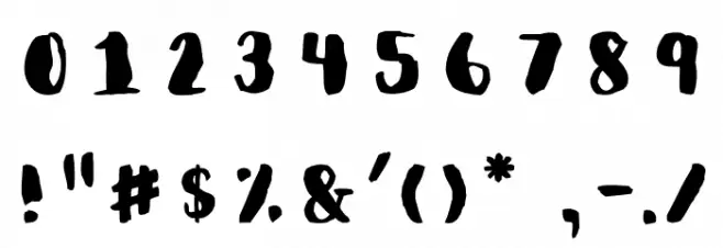 Wildflower Font OTHER CHARS