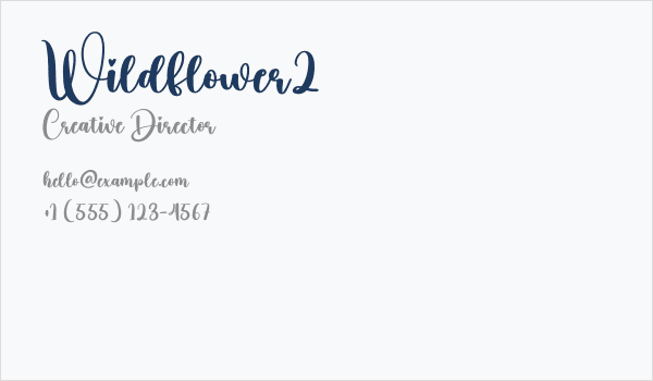 Wildflower2 Business Card