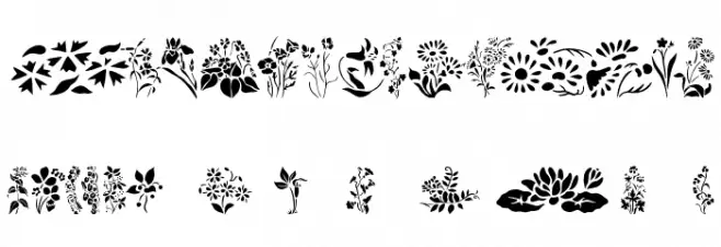 Wildflowers2 Шрифта ВЕРХНИЙ