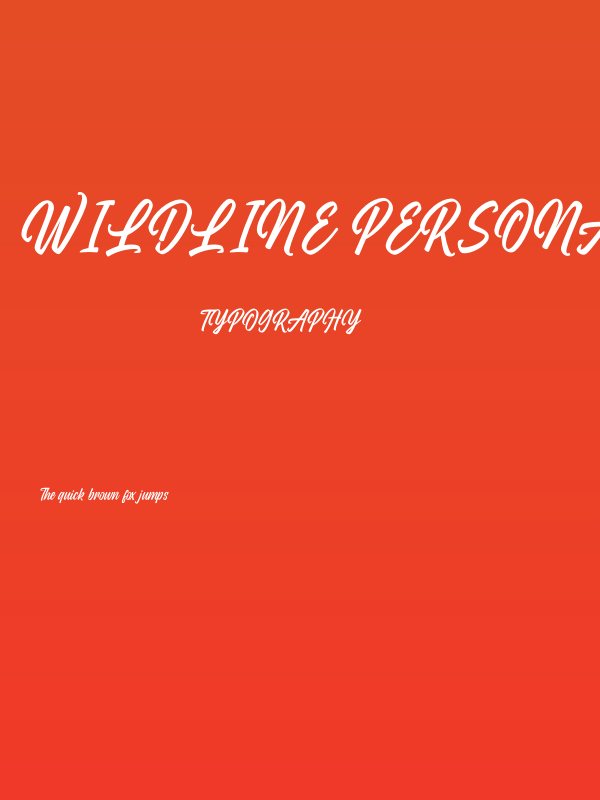 Wildline PERSONAL USE ONLY Regular Poster