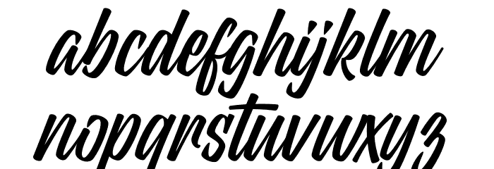 Wildline PERSONAL USE ONLY Regular Font LOWERCASE