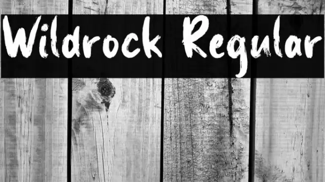 Wildrock Regular Font examples