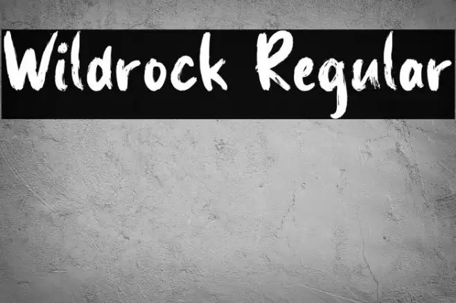 Wildrock Regular Font examples