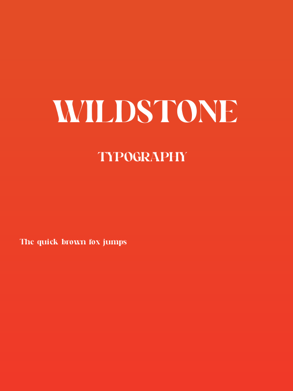 Wildstone Poster
