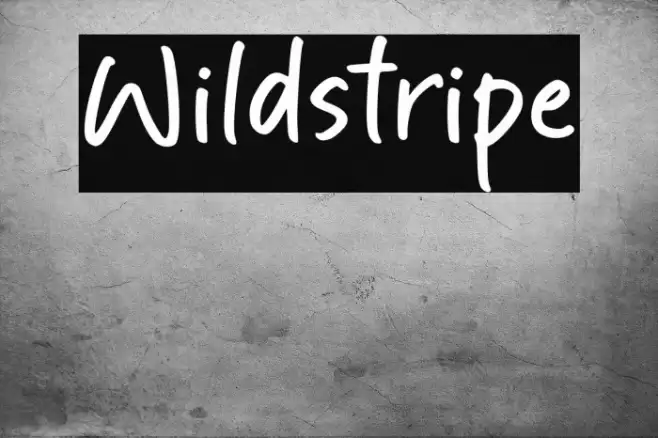 Wildstripe Font examples