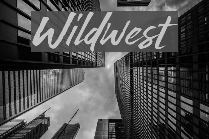 Wildwest Шрифта examples